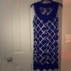 A black and white dress